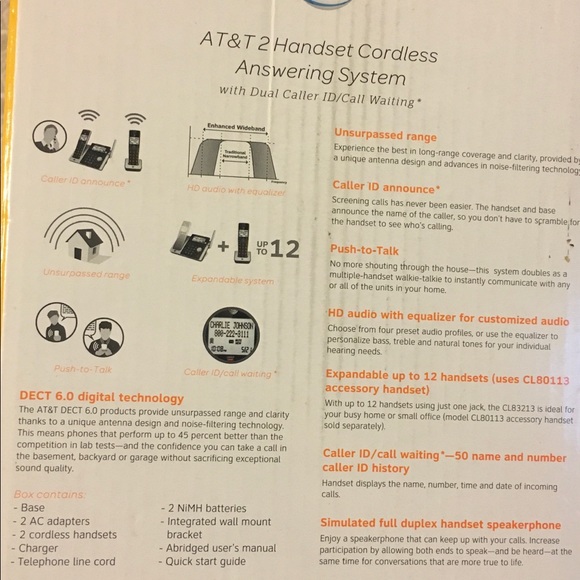 AT&T Handset Cordless Answering System - Picture 8 of 8